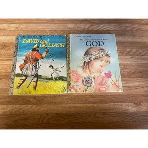 Vintage  David and Goliath and A Little Golden Book About God